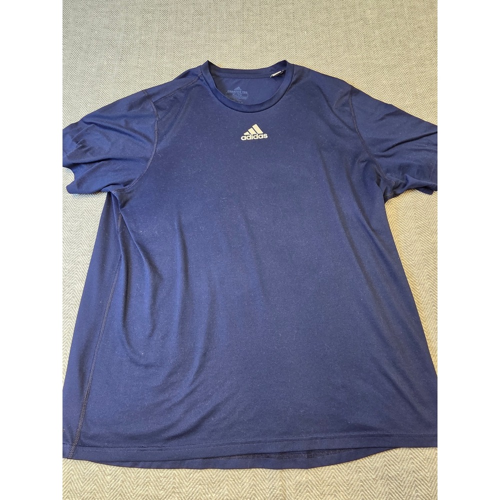 Adidas Creator Tee Shirt Mens XL Navy Blue Aeroready Short Sleeve Gym Training